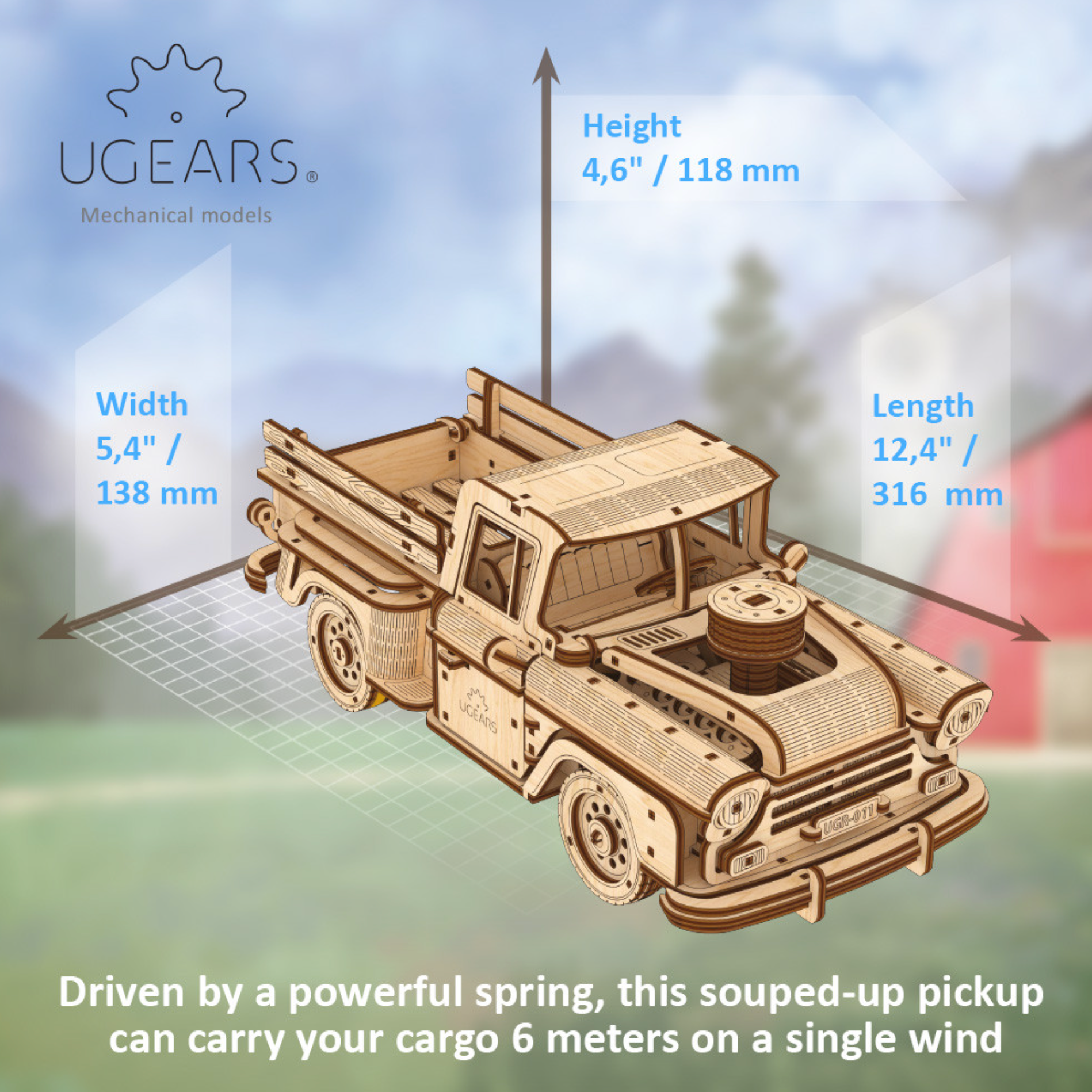 UGears - Pickup Lumberjack