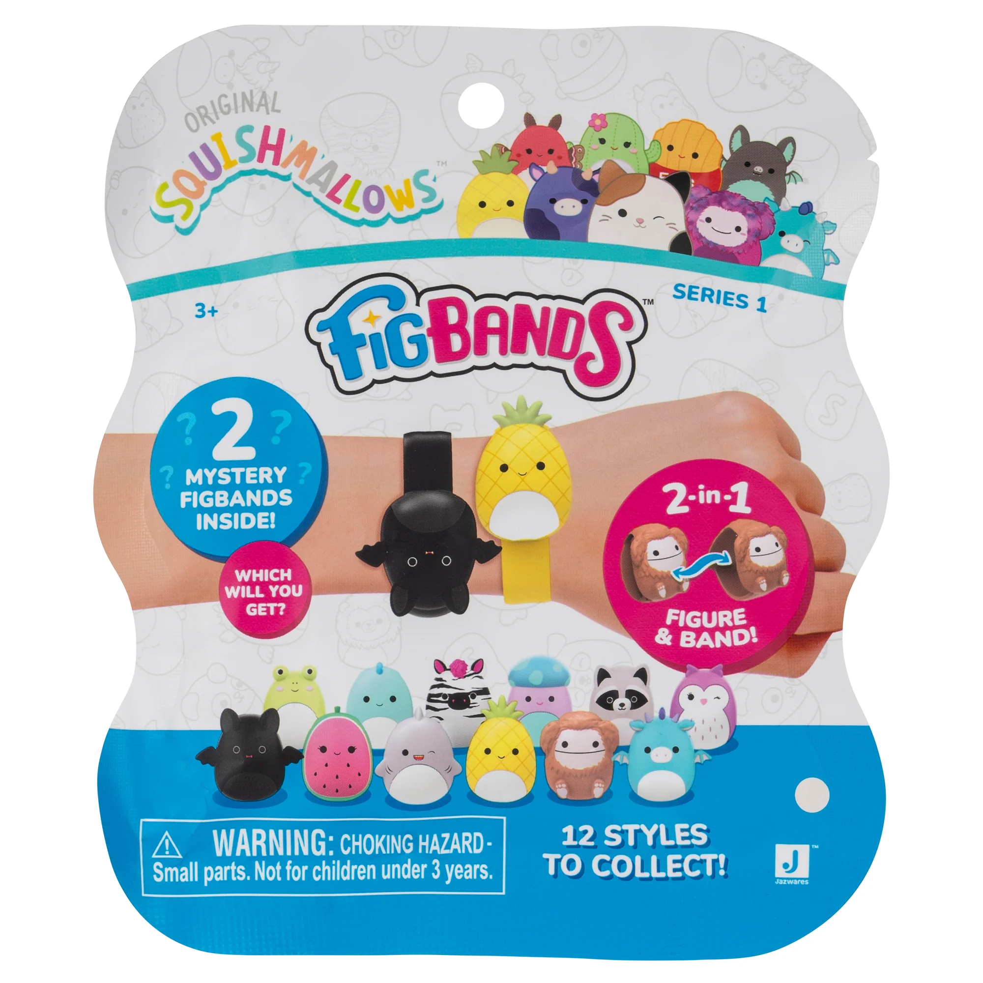Squishmallows FigBands Mystery Bag Asst