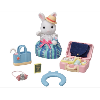 Calico Critters Snow Rabbit Weekend Travel Set