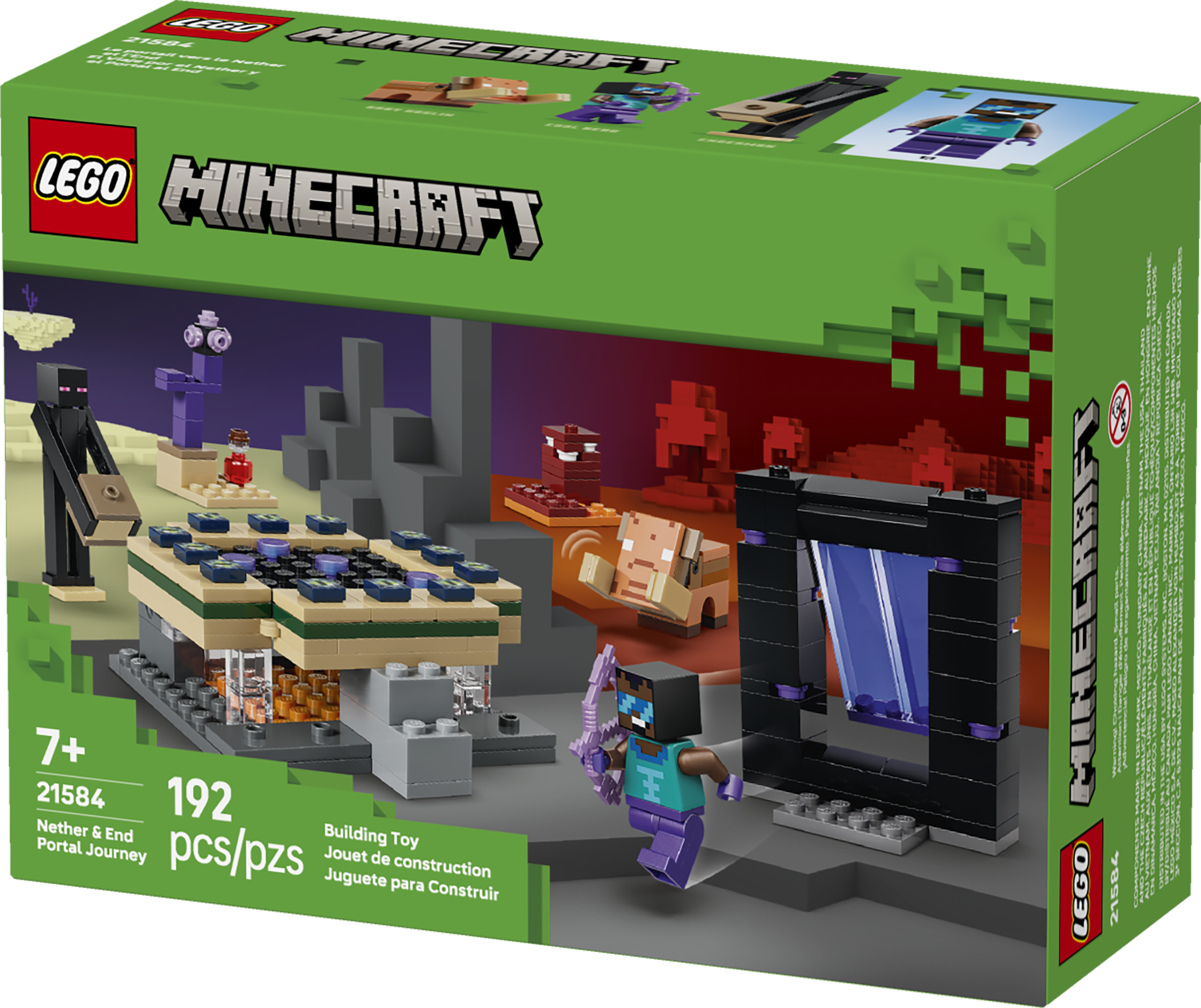 21584LEGO&reg; Minecraft&reg; Nether &amp; End Portal Journey