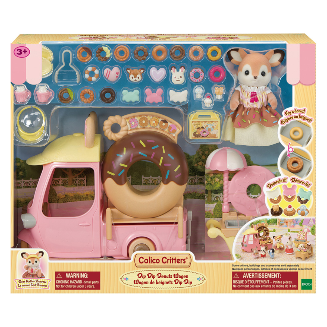 Calico Critters Dip Dip Donuts Wagon