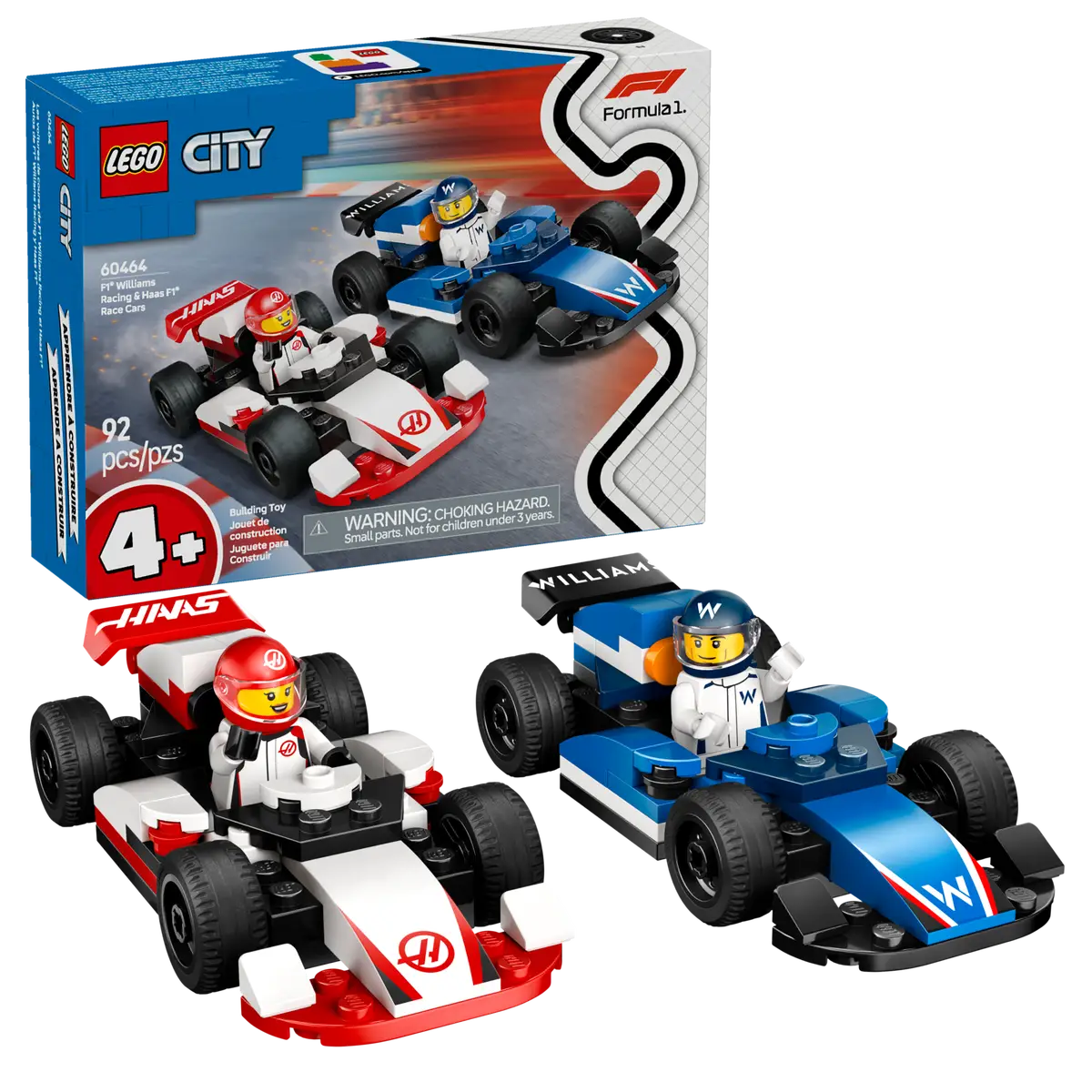 60464 F1&reg; Williams Racing &amp; Haas F1&reg; Race Cars