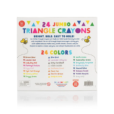 Jumbo Triangle Crayons Set of 24