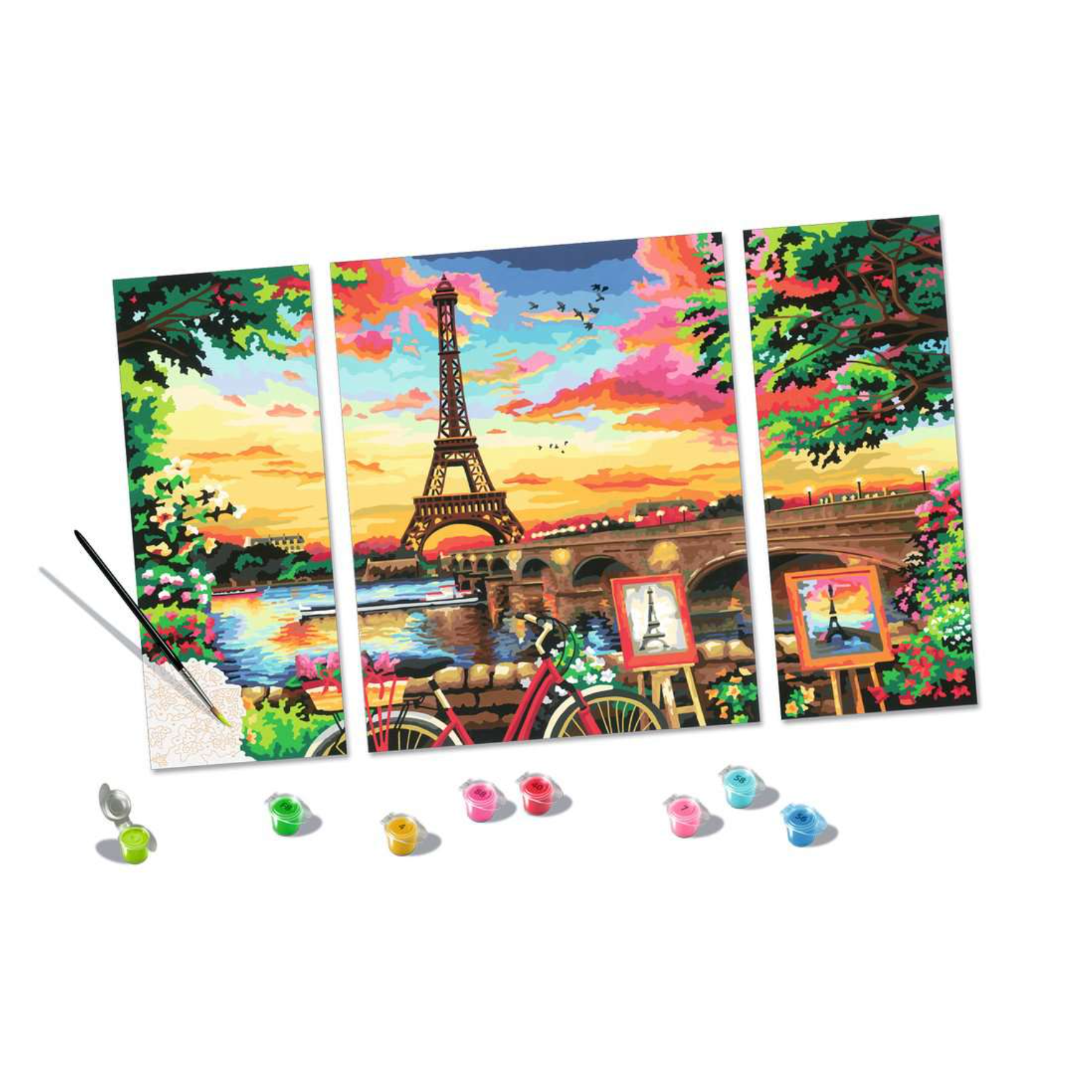 CreArt PBN Paris Reflections 31x20 — Snapdoodle Toys & Games
