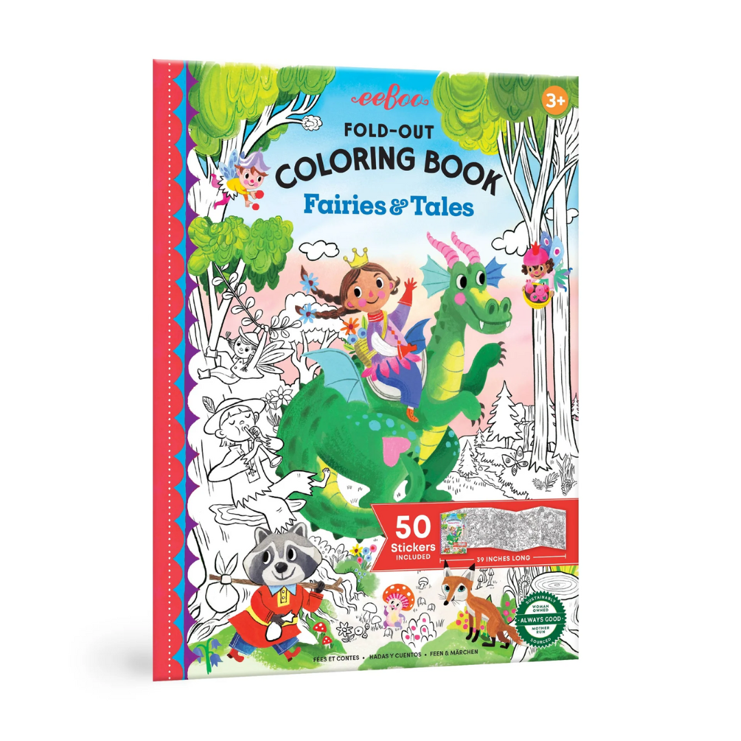 Fold-Out Coloring Book - Fairies &amp; Tales