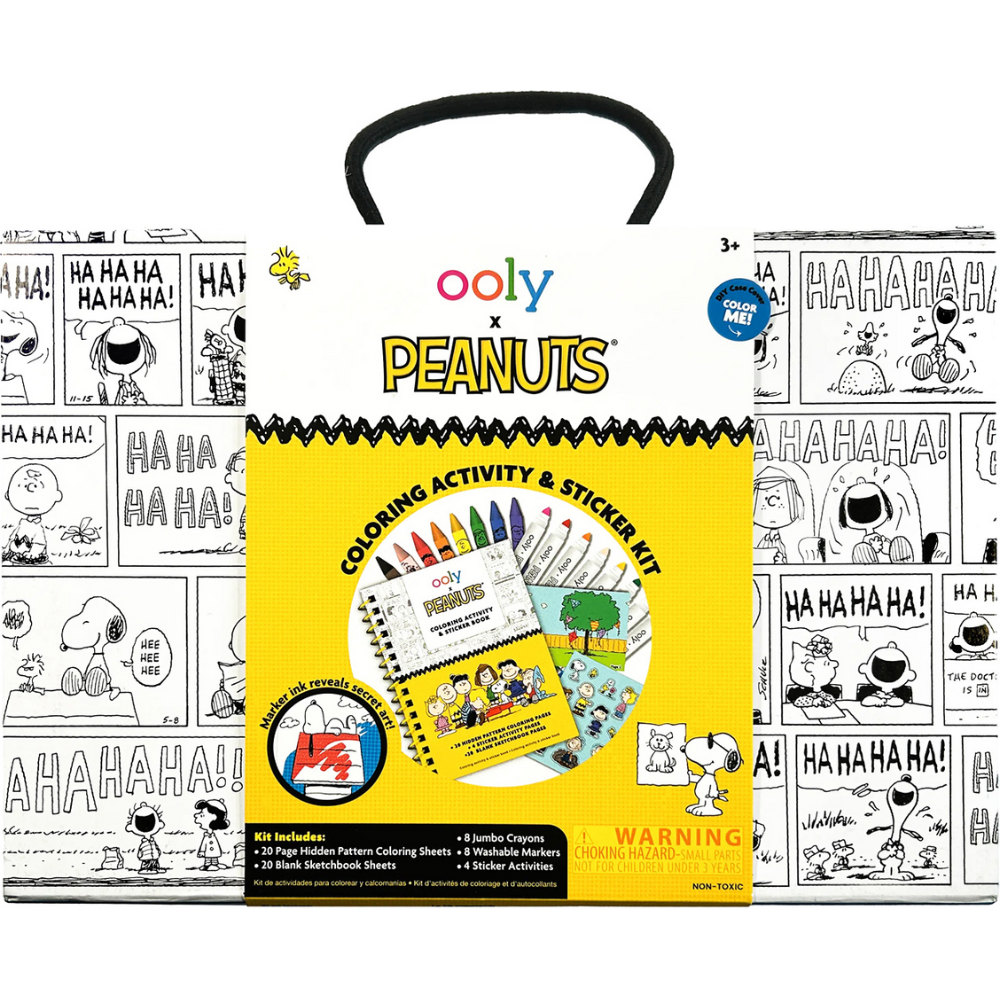 OOLY x Peanuts Coloring Activity &amp; Sticker Kit