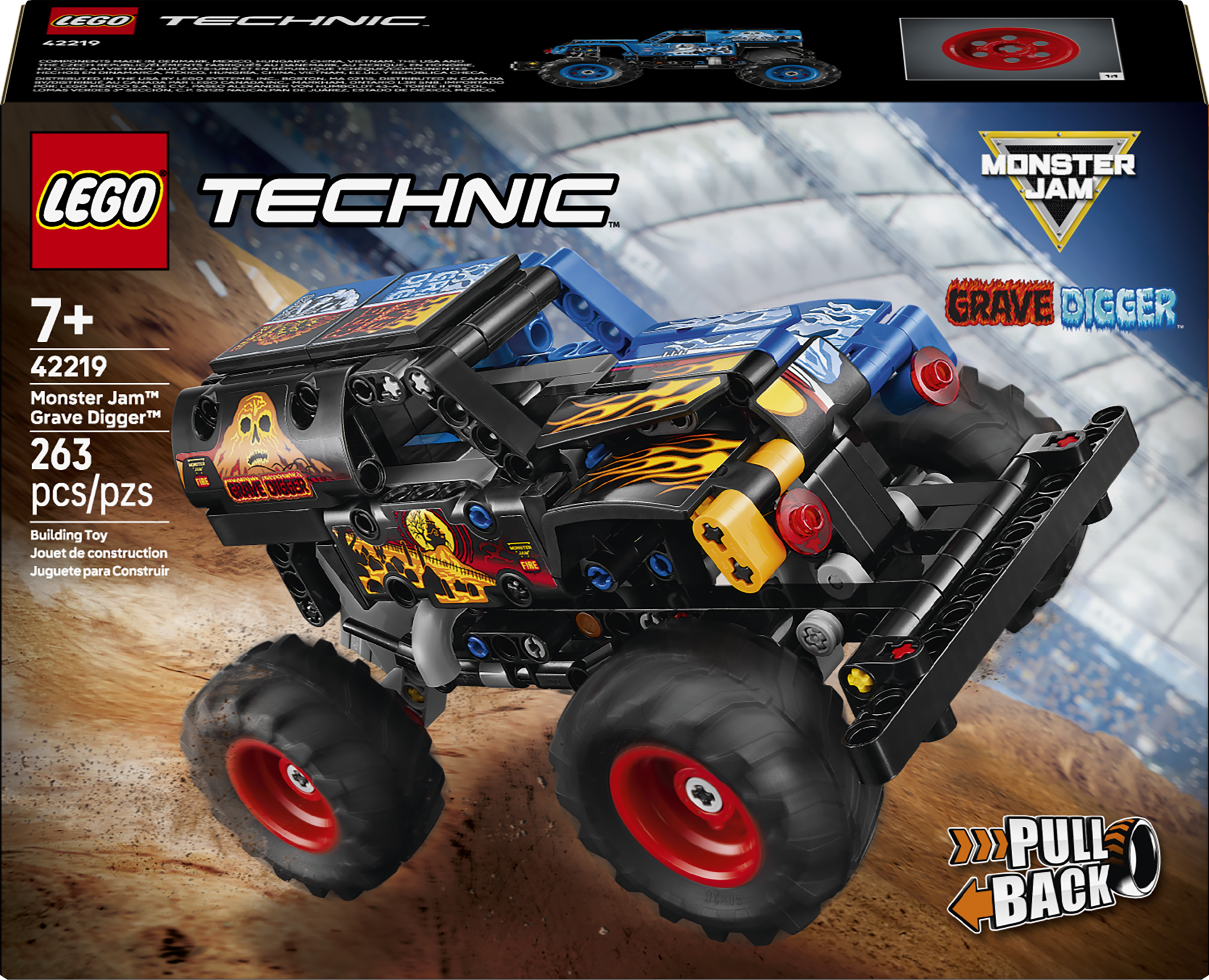 42219 LEGO&reg; Technic&trade; Monster Jam&trade; Grave Digger&trade; Fire and Ice