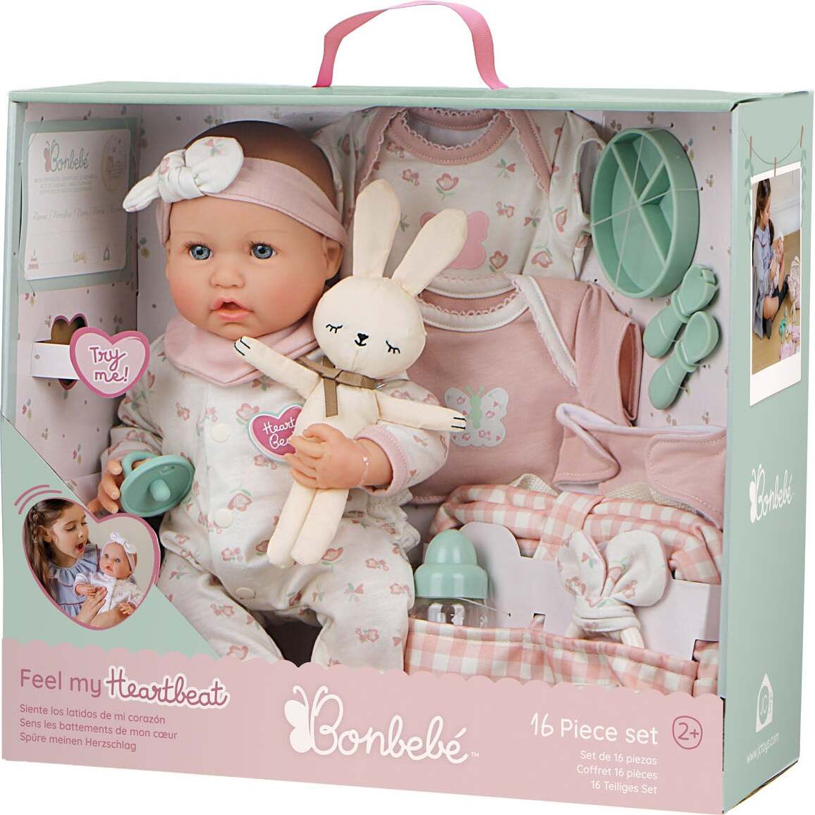 Bonbebe Realistic Baby Doll with Heartbeat