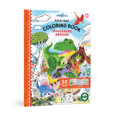 Fold-Out Coloring Book - Dinosaurs Abound