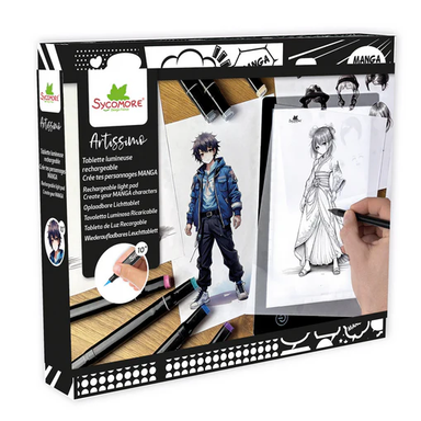 Artissimo Create-Your-Own Manga Characters Rechargeable Light Pad
