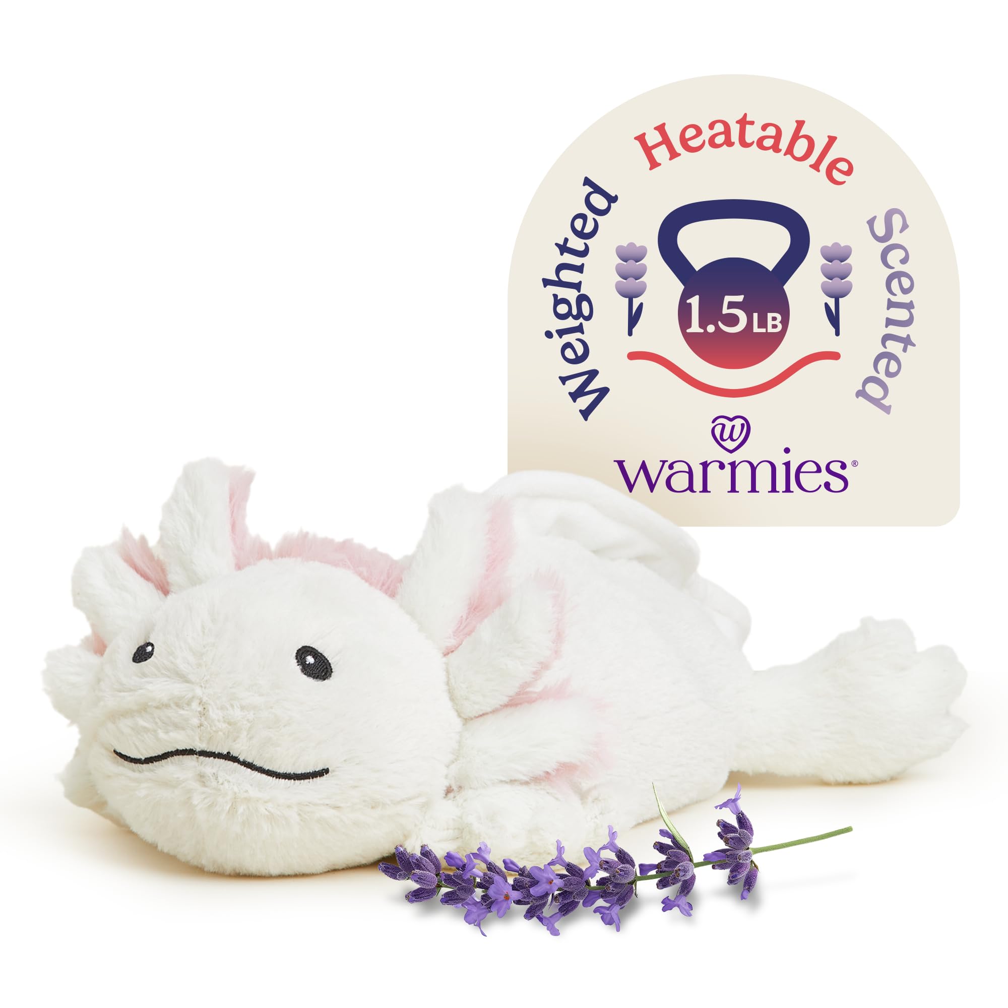 Warmies: White Axolotl