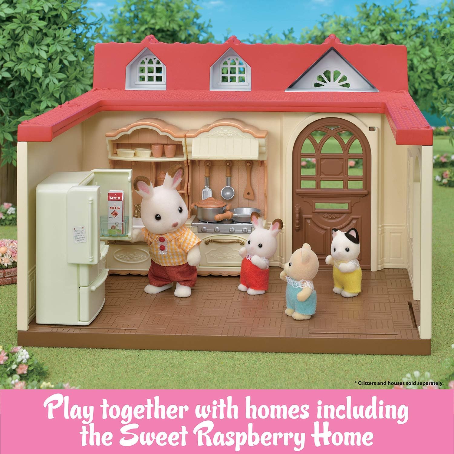 Calico Critters Kitchen and Fridge Play Set