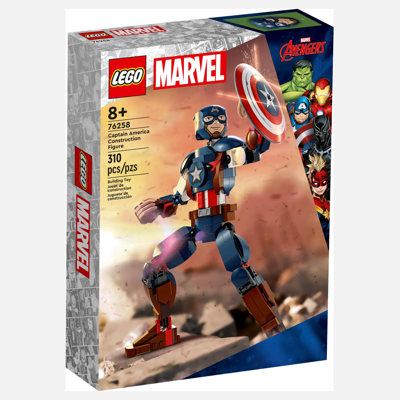 76258 Captain America Construction Figure