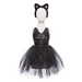 Black Cat Dress Set Size 5-6