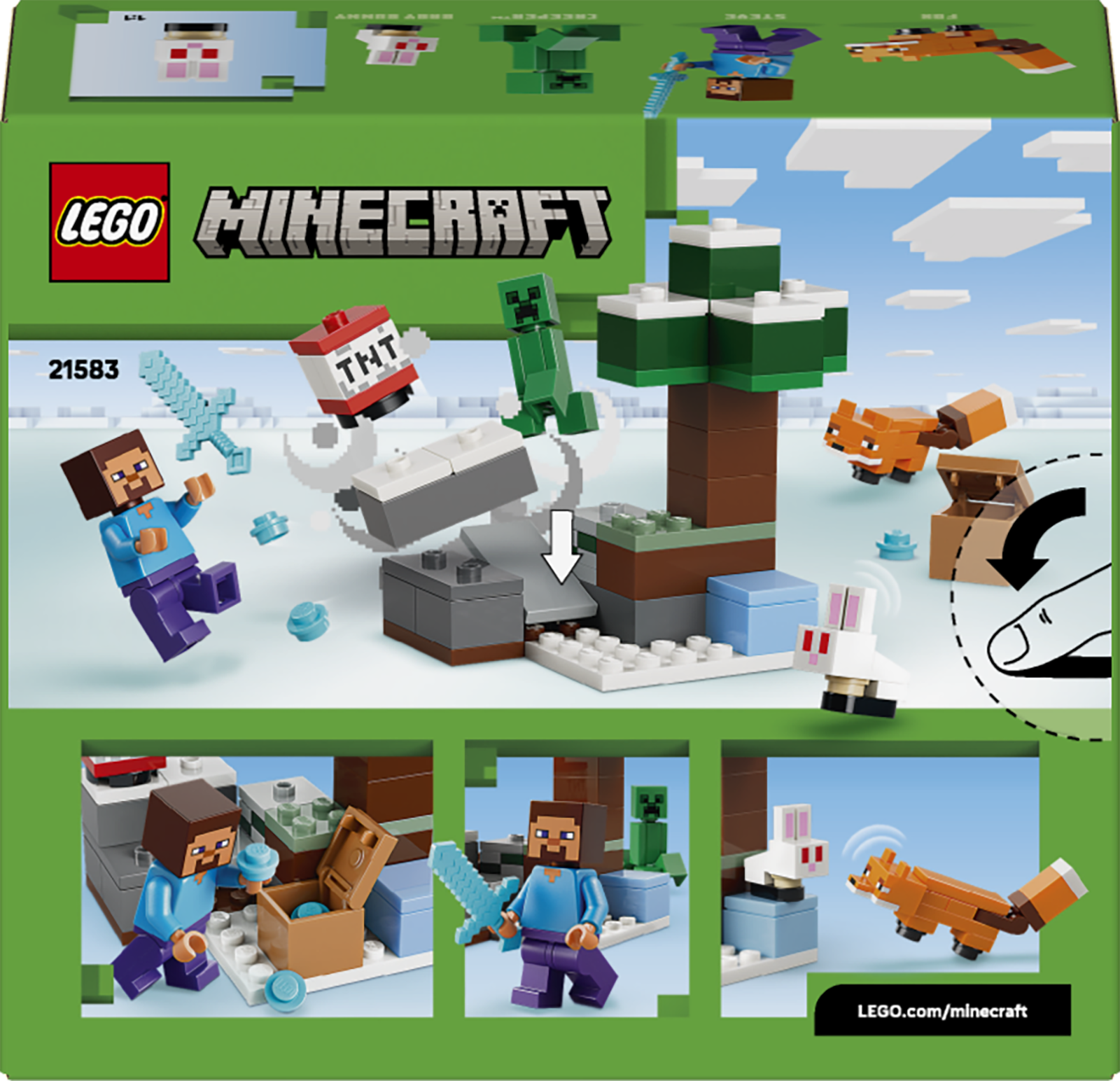 21583 LEGO&reg; Minecraft&reg; Steve&rsquo;s Taiga Adventure