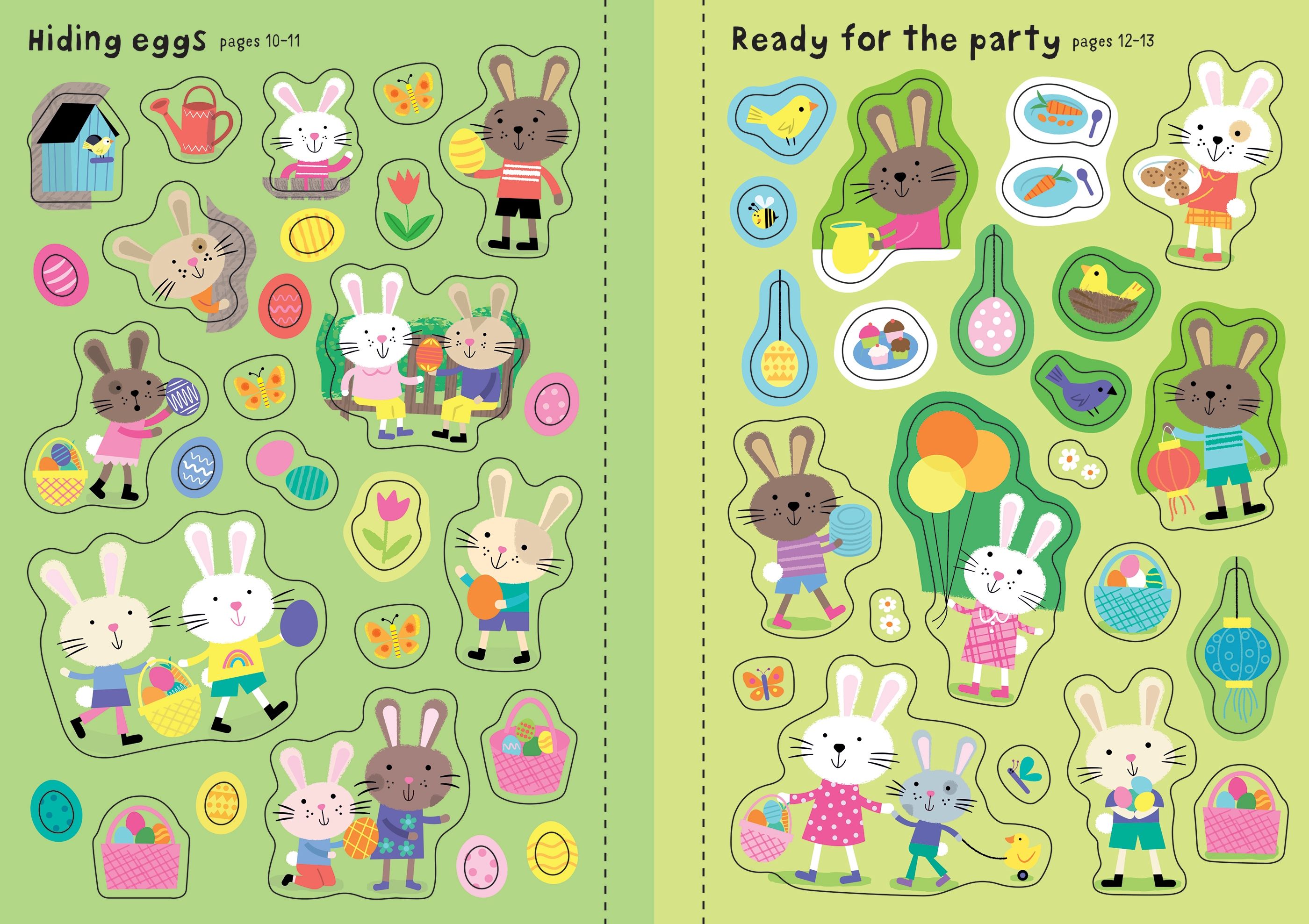 Little First Stickers Easter Bunnies