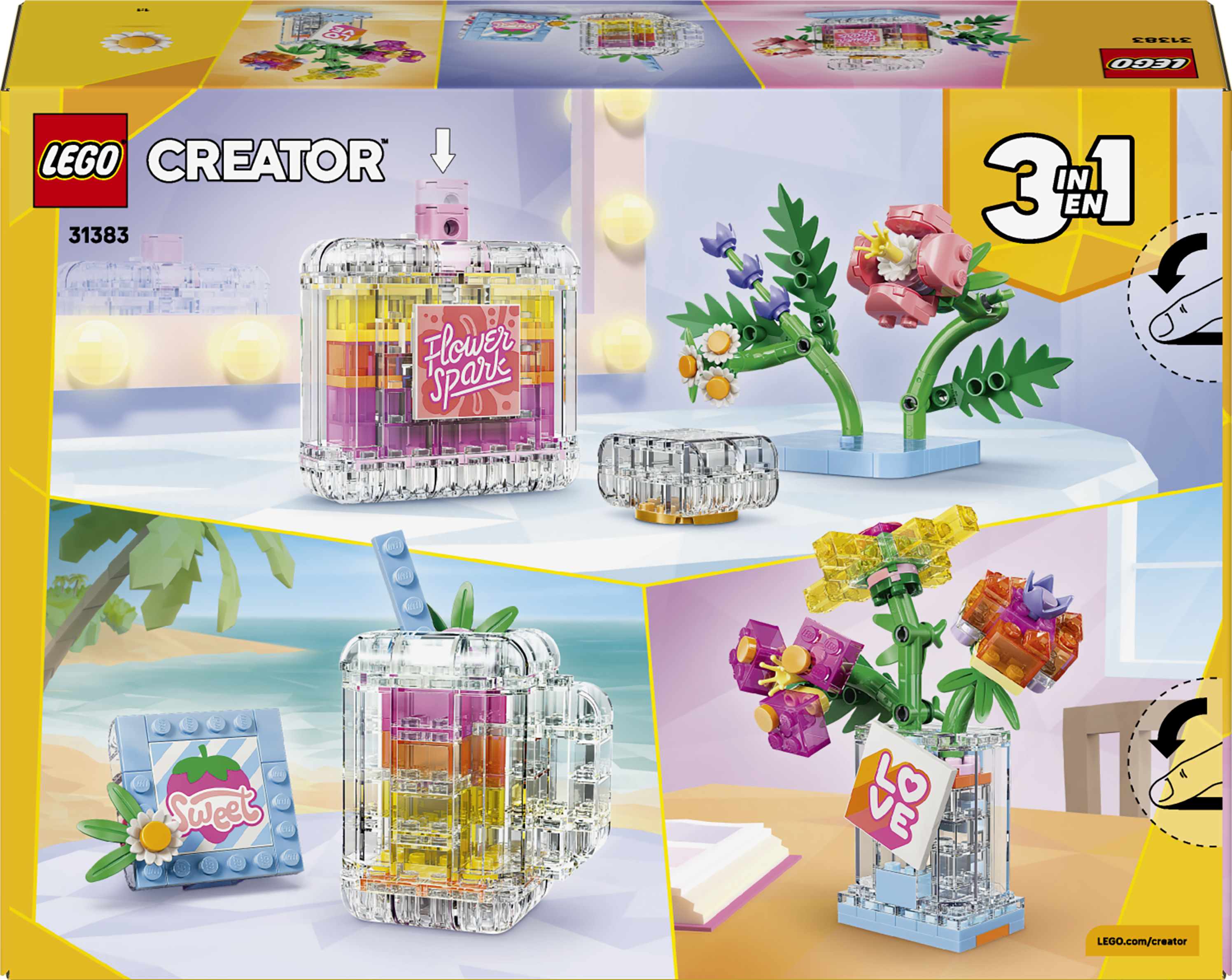31383 LEGO&reg; Creator 3 in 1 Floral Decor Perfume Bottle