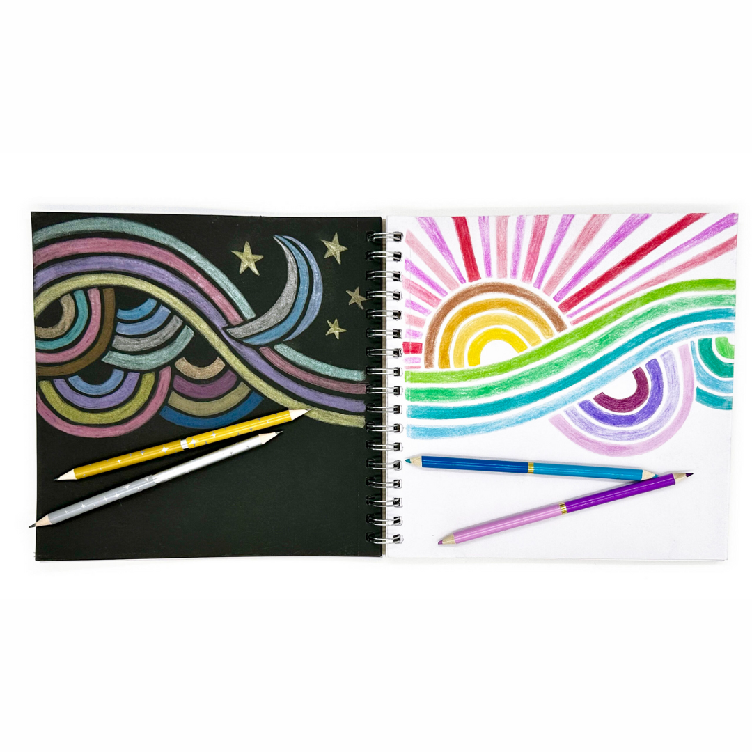 Double Metallic Dual Ended Colored Pencils