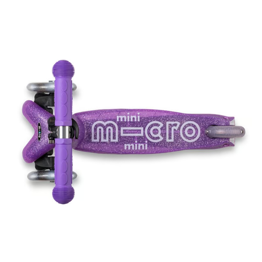 Micro Mini Glitter LED Scooter Purple