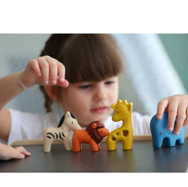 Wooden Wild Animals Set