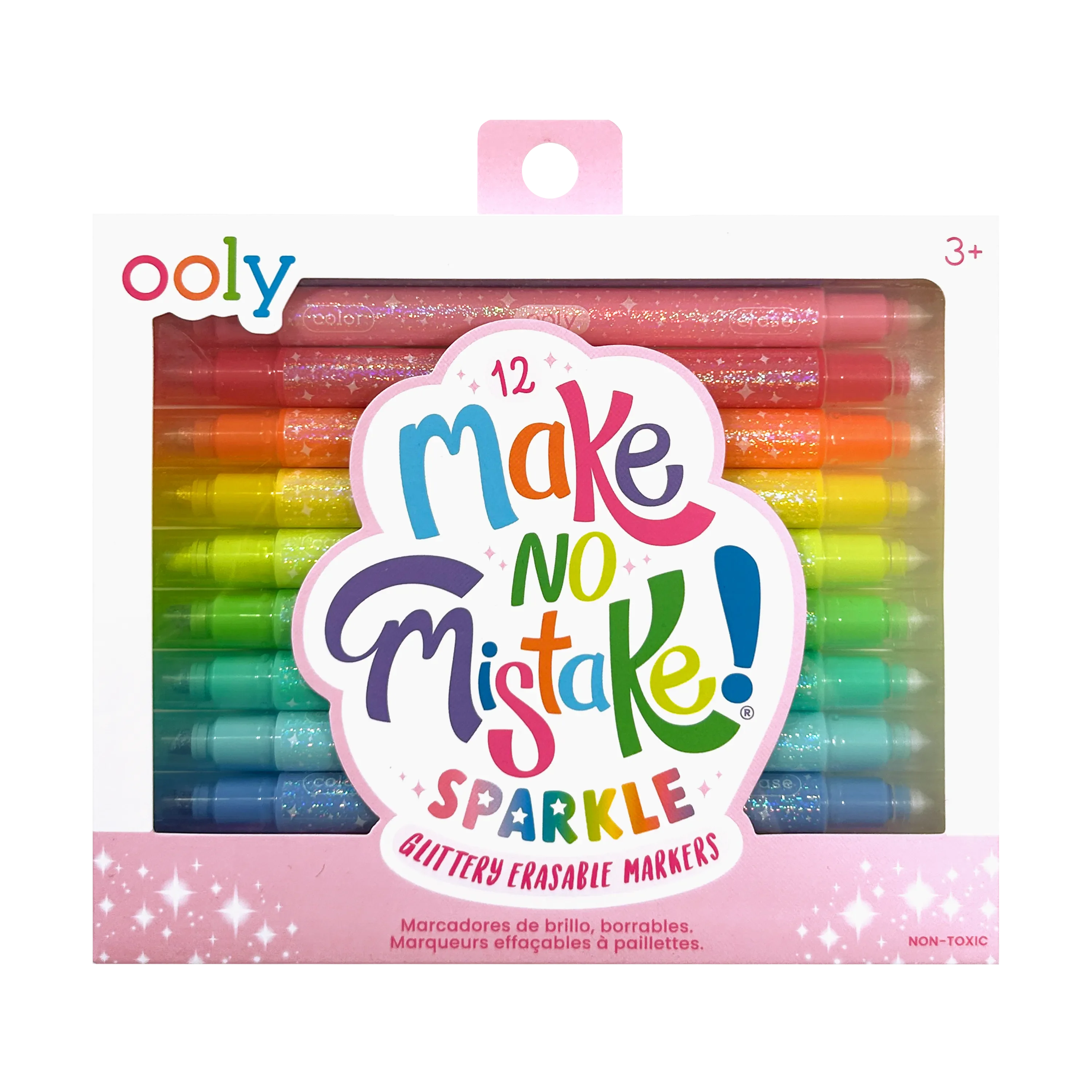 Make No Mistake! Sparkle Glittery Erasable Markers Set of 12