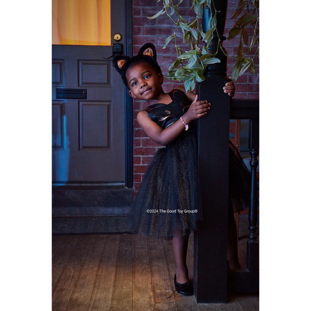 Black Cat Dress Set Size 5-6