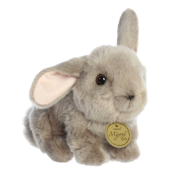 Miyoni&reg; Tots: 8" Playful Baby Bunny Gray