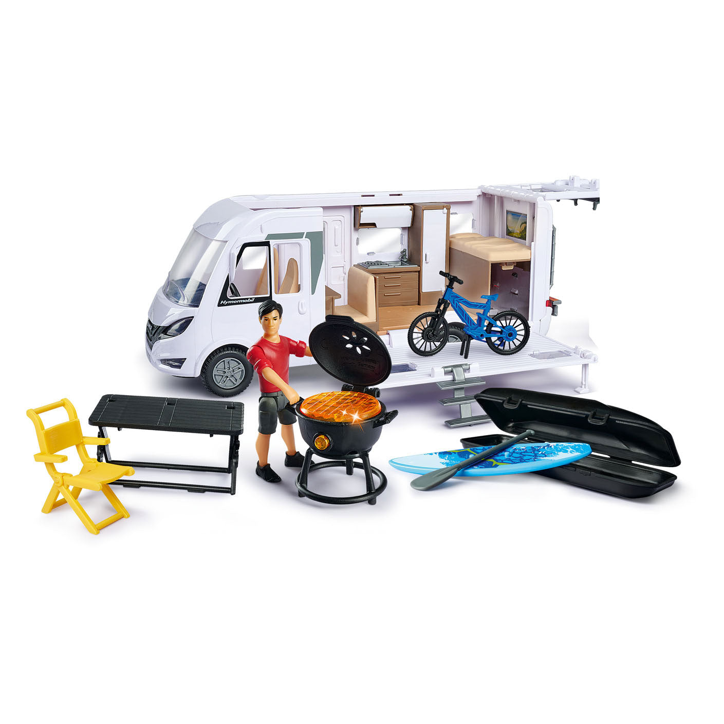 Dickie Toys Camper Set with lights &amp; sounds