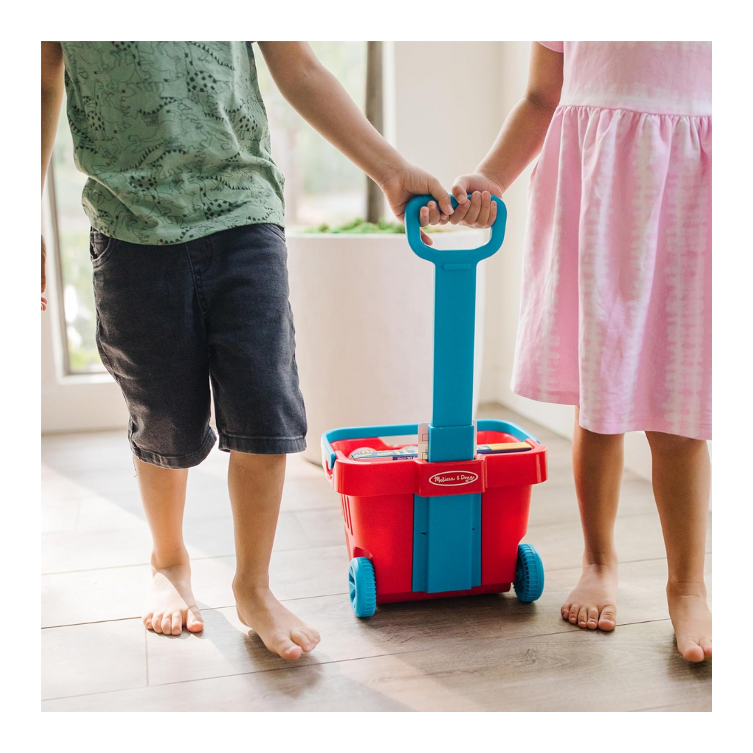 Play Grocery Basket w/ Groceries