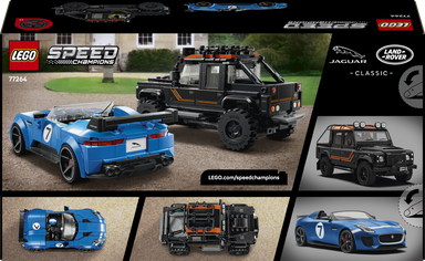 77264LEGO&reg; Speed Champions Jaguar Project 7 &amp; Land Rover Defender