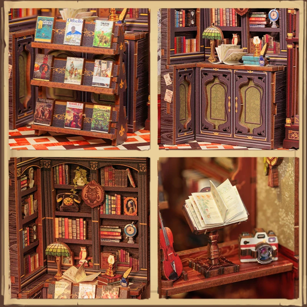 Owl Bookstore - DIY Miniature Kit