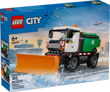 LEGO&reg; City Snowplow Truck Toy Vehicle with Minifigure 60490