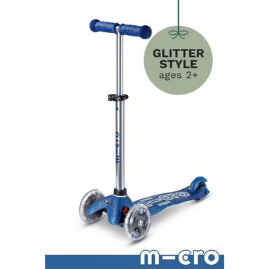 Micro Mini Glitter LED Scooter Navy