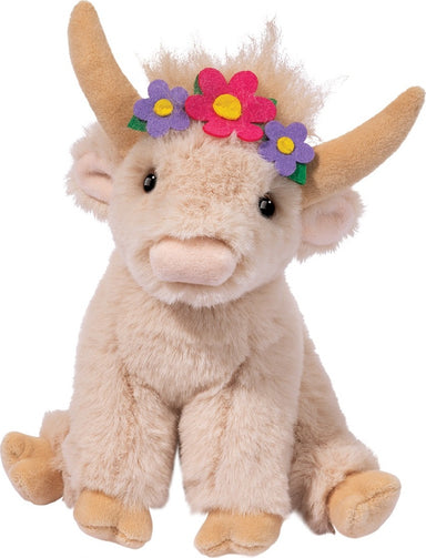 Laddie Highland Cow with Flower Crown