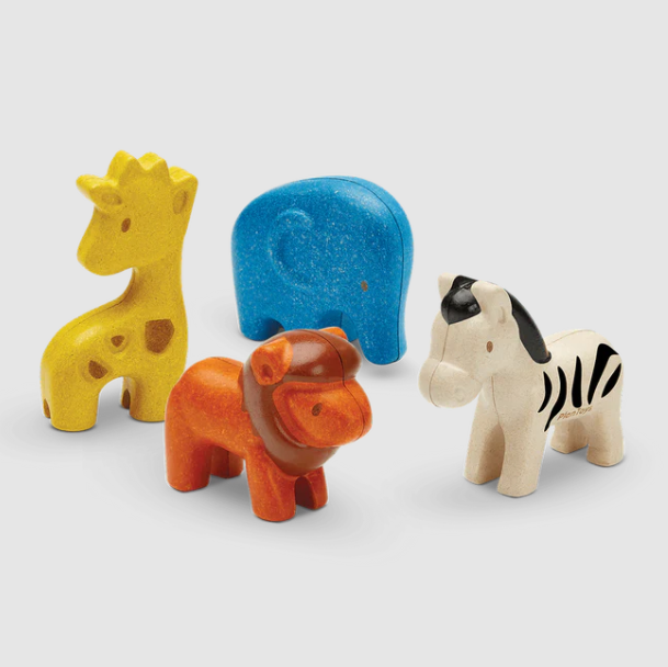 Wooden Wild Animals Set