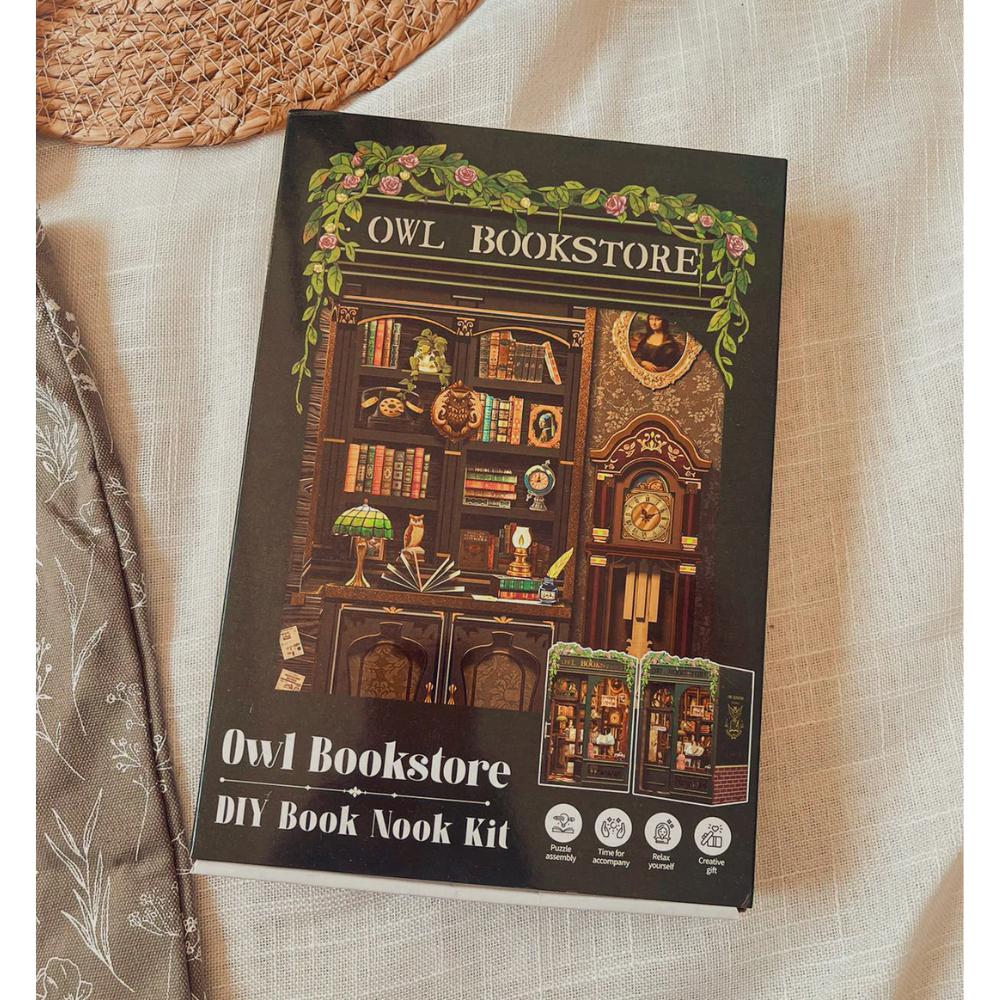 Owl Bookstore - DIY Miniature Kit