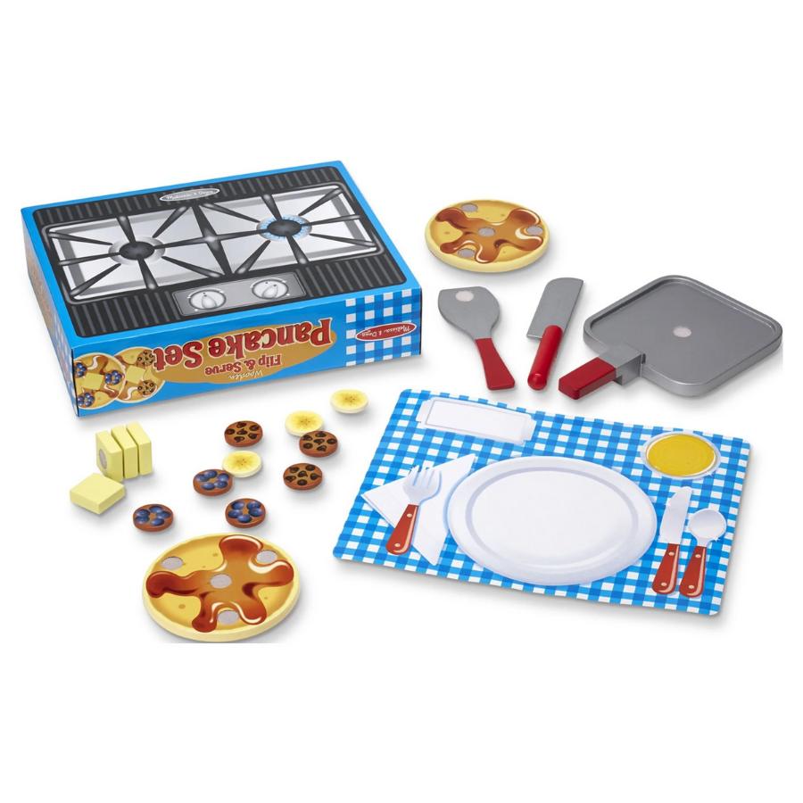 Wooden Flip &amp; Serve Pancake Set
