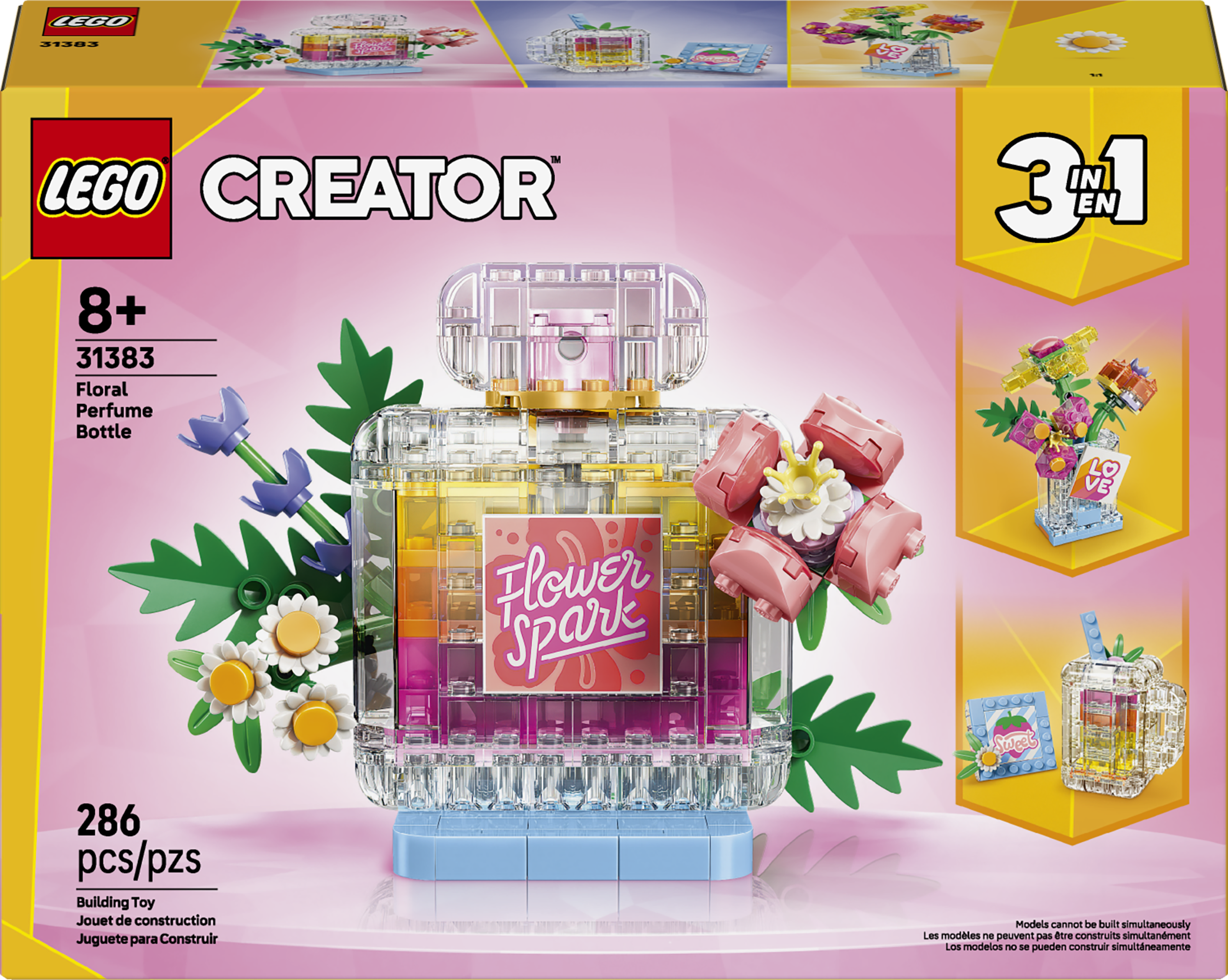 31383 LEGO&reg; Creator 3 in 1 Floral Decor Perfume Bottle