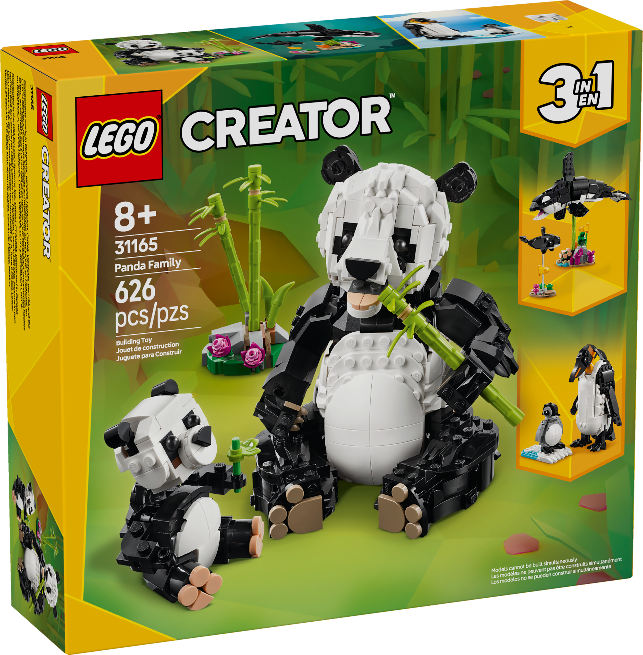 LEGO&reg; Creator 3in1 Wild Animals: Panda Family 31165