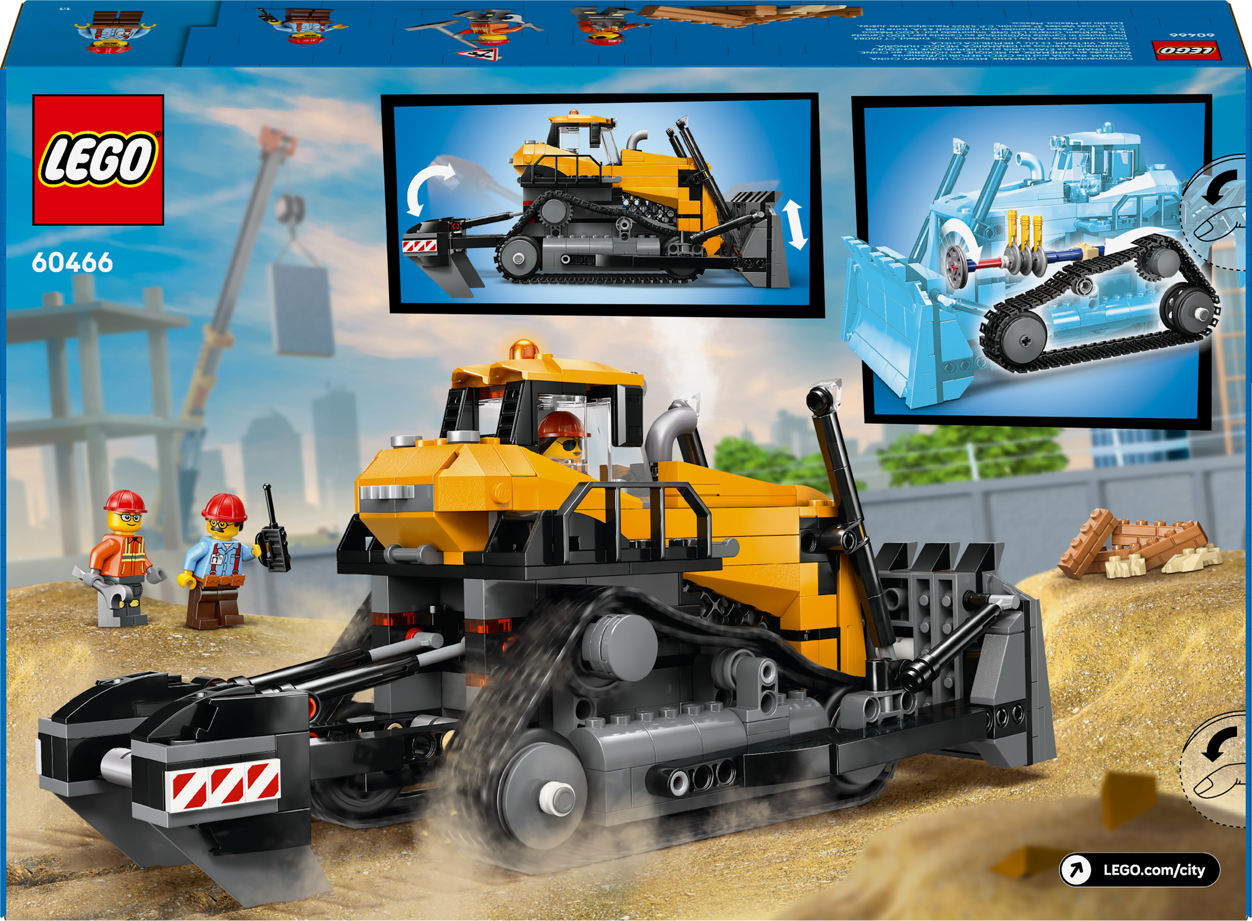 LEGO&reg; City Yellow Bulldozer 60466