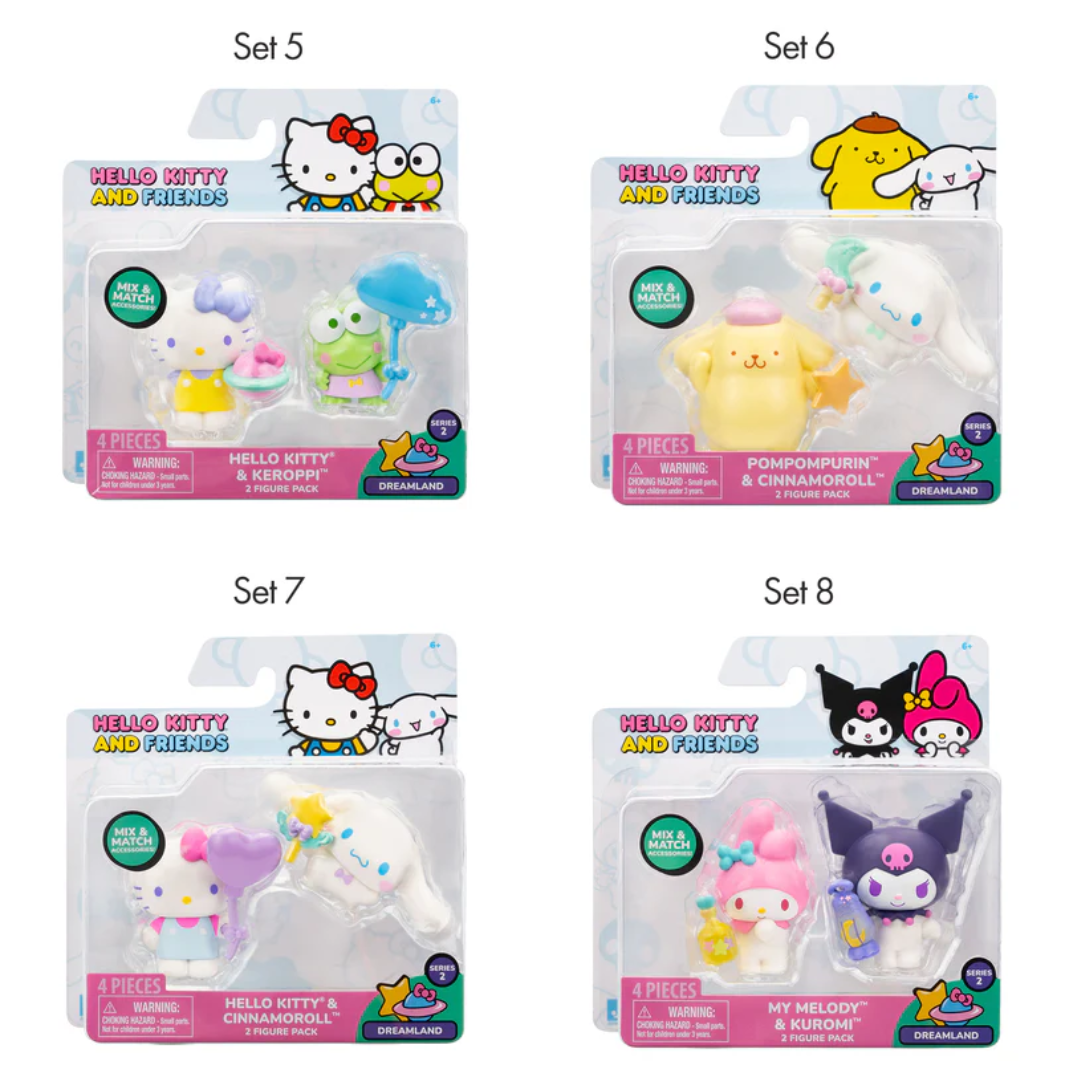 Hello Kitty & Friends 2pk Figure — Snapdoodle Toys & Games Hello Kitty & Friends 2pk Figure — Snapdoodle Toys & Games