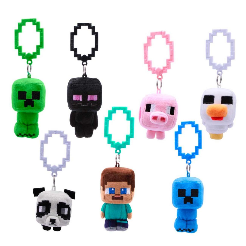 Minecraft Plush Backpack Hangers asst