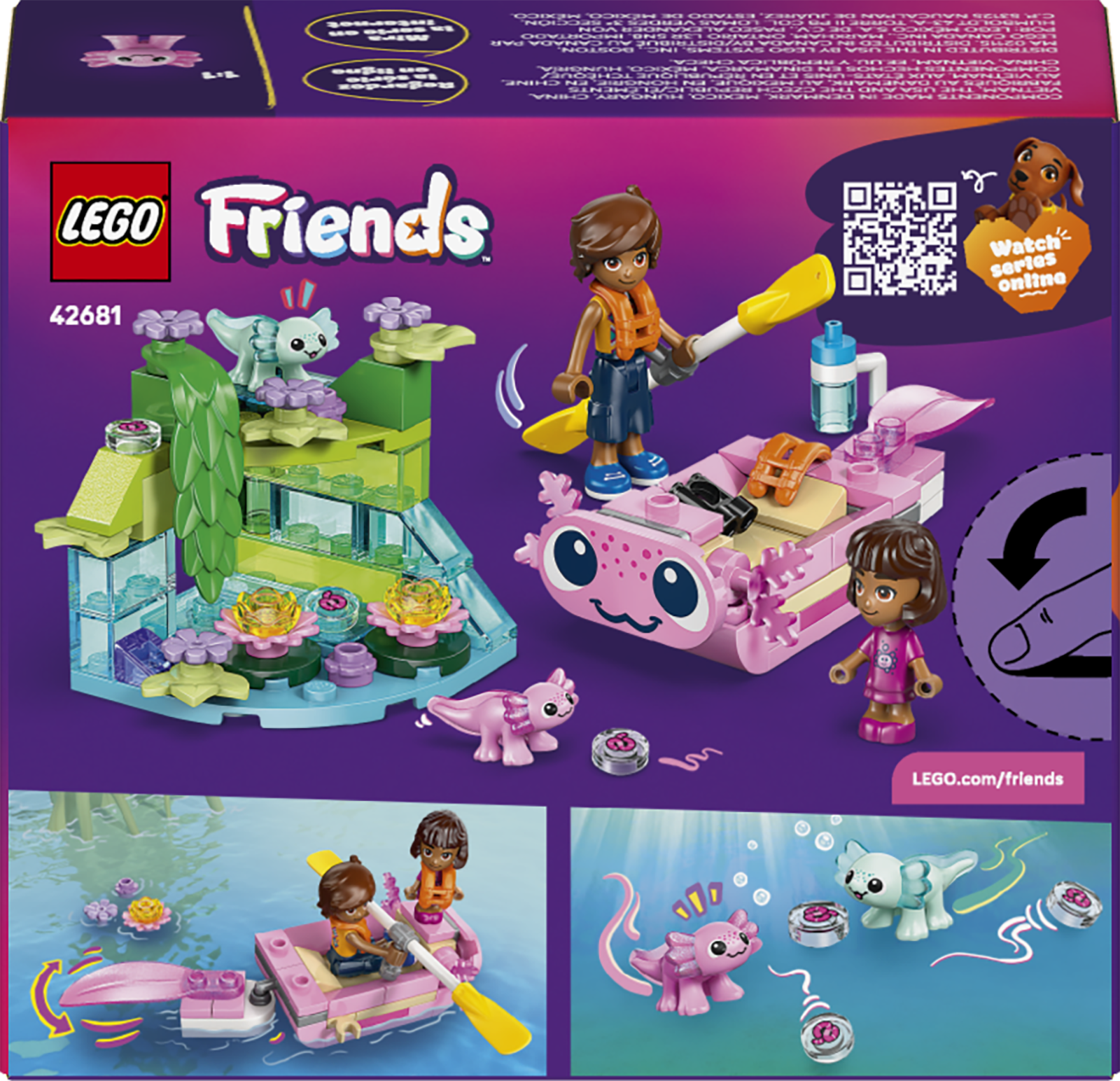 42681 LEGO&reg; Friends Axolotl Adventure Boat