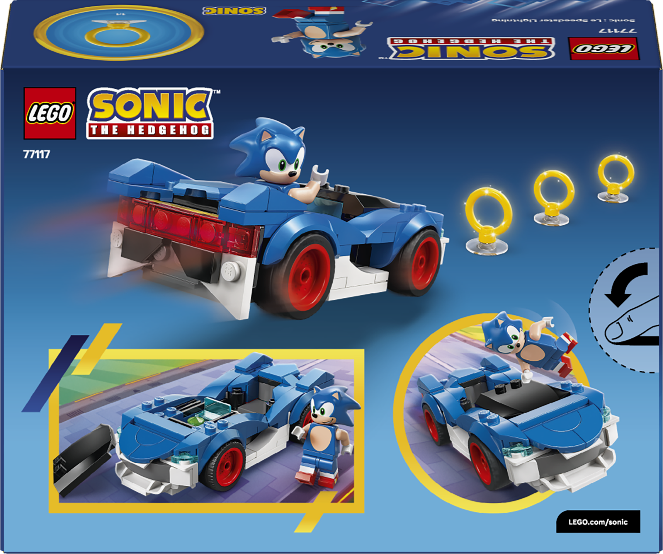 LEGO&reg; Sonic the Hedgehog&trade; Sonic: Speedster Lightning 77117