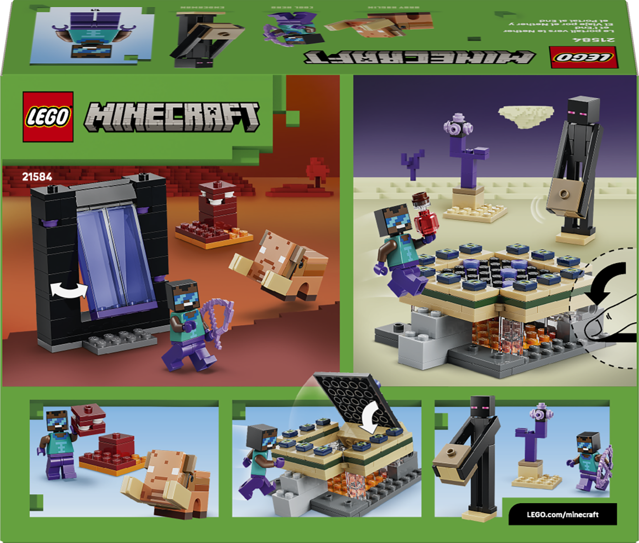 21584LEGO&reg; Minecraft&reg; Nether &amp; End Portal Journey