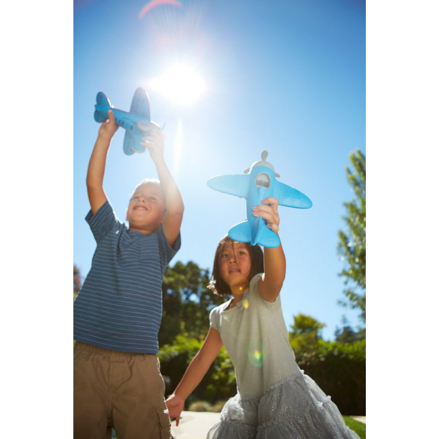 Green Toys Airplane with Blue Wings