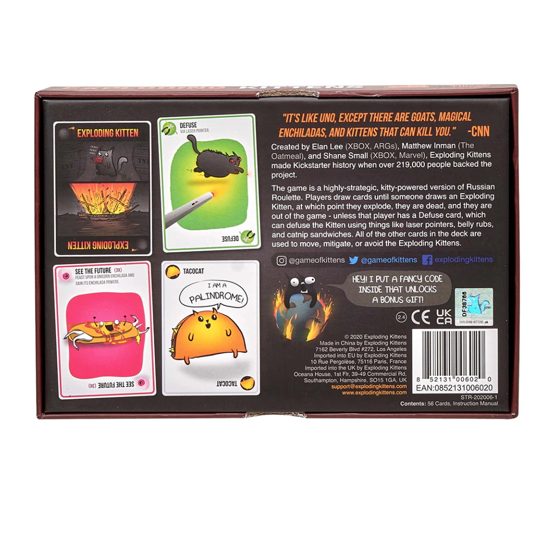 Exploding Cat Doodle Exploding Kittens Original Edition — Snapdoodle Toys & Games