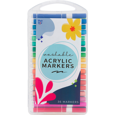 Magic Stix Washable Acrylic Markers 36pk