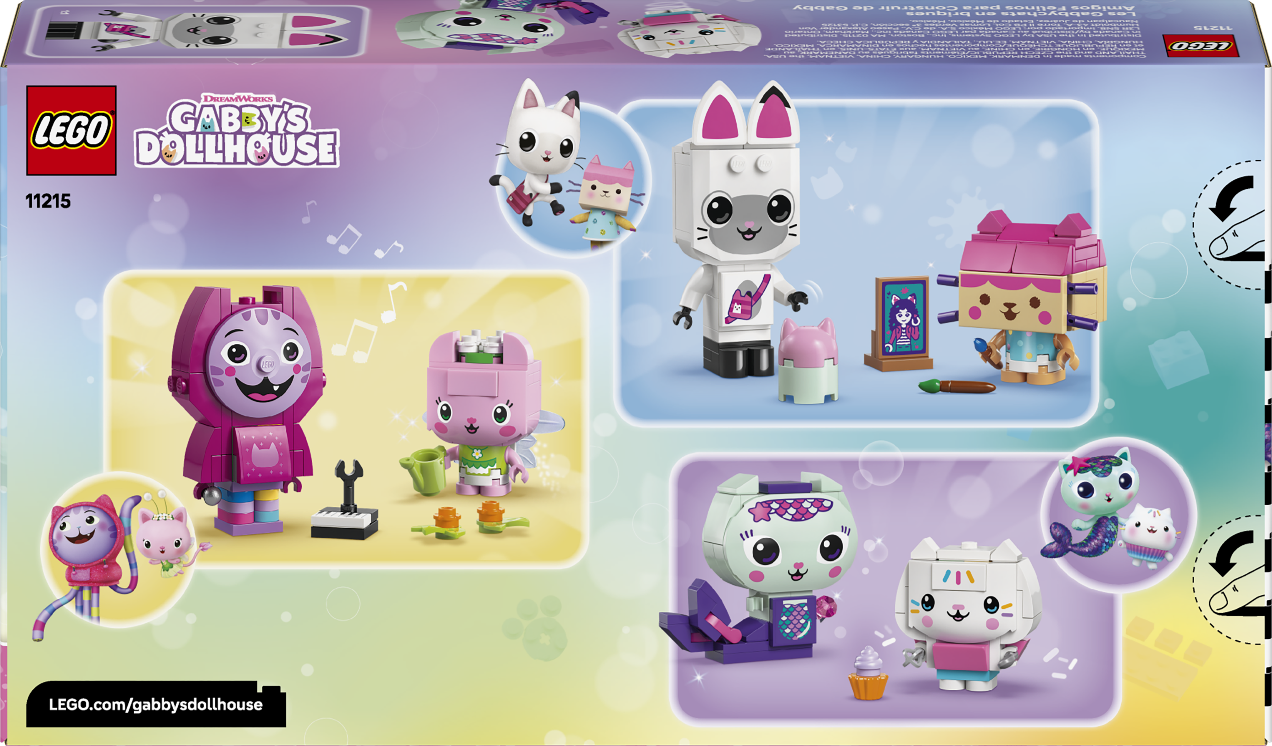 11215 LEGO&reg; Gabby&rsquo;s Dollhouse Gabby&rsquo;s Brick-Built Cat Friends