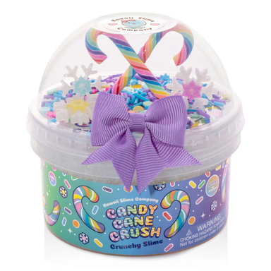Candy Cane Crush Crunchy Slime
